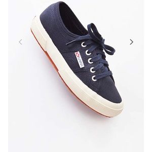Navy Superga Platforms